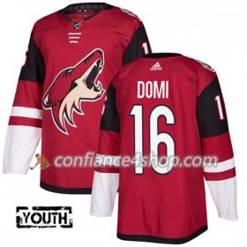 Adidas Maillot de Hockey Arizona Coyotes Max Domi 16 2017-2018 Maroon Authentic - Enfant